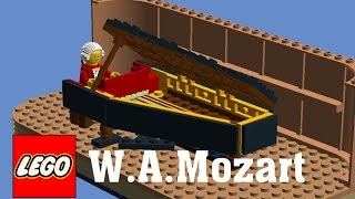 Wolfgang Amadeus Mozart playing Harpsichord on LEGO [upl. by Blain]