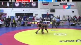 55 KG R32  Carlene Sluberski Brock WC vs Yajing Guan CHN [upl. by Makell882]