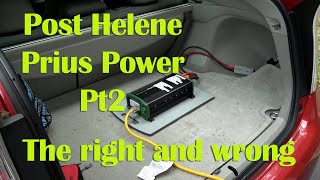 Post Helene Prius Power Pt2 Lessons Learned [upl. by Ilesara]