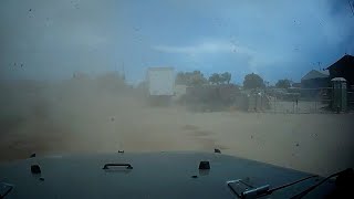 Storm Chaser Driving Through Large Dust Devils Lake Elsinore CA  7182021 [upl. by Hubsher]