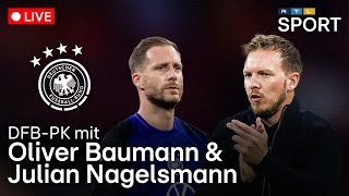 Julian Nagelsmann amp Oliver Baumann LIVE Pressekonferenz zur Nations League  RTL Sport [upl. by Gale]