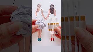 👗✨Painting Hacks  satisfying art painting art shorts [upl. by Vaughan]