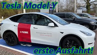 Tesla Model Y erste Ausfahrt und ein Rundgang [upl. by Ioab]