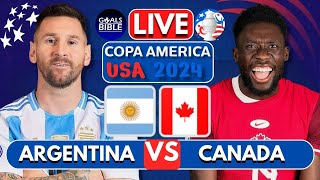 🔴ARGENTINA vs CANADA LIVE  COPA AMERICA 2024  Full Match LIVE Today [upl. by Dirtsa]