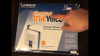 Oddware Old Linksys VOIP Wireless G Router Review WRTP54G Earthlink [upl. by Akcir454]