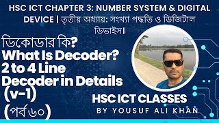 HSC ICT ডিকোডার কি 2 To 4 Line Decoder v1 What Is Decoder 2 to 4 Line Decoder in DetailsL 60 [upl. by Shimkus38]