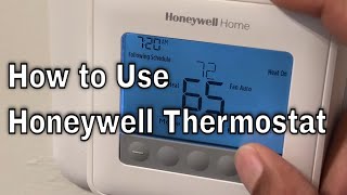 Honeywell Home Thermostat  How to Use [upl. by Lantha805]