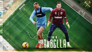 WEST HAM UNITED IN MARBELLA  SHOOTING DRILLS [upl. by Abisha802]