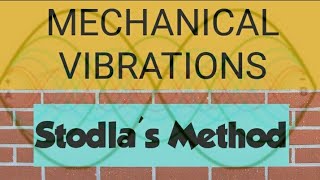 Part1। Stodlas Method । Many Degree of Freedom System। Mechanical Engineering Vibration। [upl. by Kirschner]