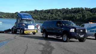 My 60 ford pulling semi and trailer up boost ramp [upl. by Dolan]