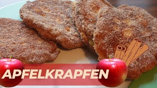 Leckere Apfelkrapfen  Apfelkräpple  Apfelpuffer  Apfelpfannkuchen [upl. by Enelrahc]