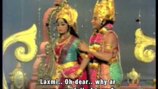 Mahalaxmi abandons Vishnu in heaven [upl. by Anelrihs]