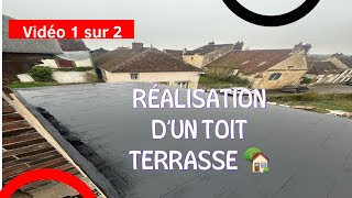 🏗️ Création dun Toit Terrasse  Chaînage Béton Armé et Enduit à la Chaux Partie 1 Rénovation [upl. by Levin222]