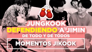 JIKOOK  JUNGKOOK DEFENDIENDO Y PROTEGIENDO A JIMIN Cecilia Kookmin [upl. by Walston]