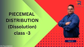 Piecemeal Distribution Class3  Dissolution  CA Foundation  Galaxy classes [upl. by Eila]