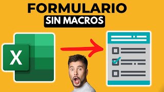 ⭐ FORMULARIO en EXCEL⭐ SIN VBA [upl. by Ylerebmik]