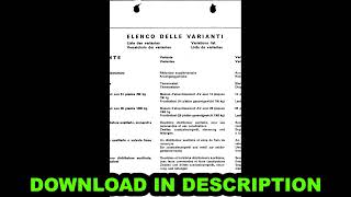 FIAT Trattori Serie 1300 DT SUPER Parti di Ricambio Manuale Italiano PDF Scaricabile [upl. by Marcelle]