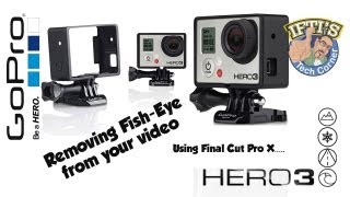 GoPro  What is FishEye and how to remove it from your video in seconds FCPX Tutorial [upl. by Julis]