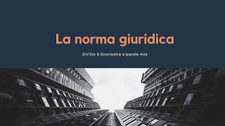 La Norma Giuridica [upl. by Belcher722]