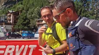 Tor des Geants Martin Perrier settimo riparte dalla base vita di Valtournenche [upl. by Nylkaj]