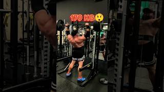 170 kg weight 😲gymmotivation 🏋️viralvideo [upl. by Jordon]