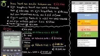 Berekenen inkomstenbelasting box 1  economie uitleg [upl. by Sang]