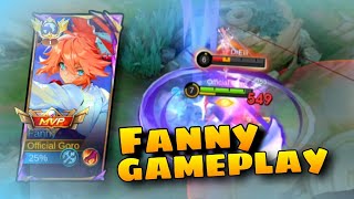 FANNY GAMEPLAY THIS SEASON SUPER AGGRESSIVE GAMEPLAY  MLBB ⚡ [upl. by Edwin]