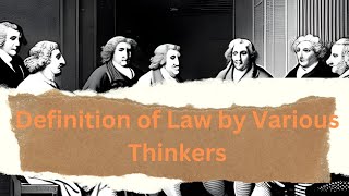 Legal Methods  Video 2  Definition of law by various thinkers  John Austin Benham HLA Hart [upl. by Forrest]