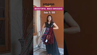 Partywear maxi dresses for women  western birthday dress mini haul amazon dress haul shorts [upl. by Attolrahc]