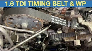 16 TDi Timing Belt and water pump replacement  2015 Seat Leon [upl. by Rimhsak]