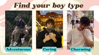 Find Your Ideal Boy Type Quiz ✨💜  Fun Personality Quiz [upl. by Nelrsa]