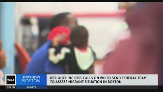 Auchincloss wants President Bidens help with migrant crisis in Massachusetts [upl. by Hafinah]