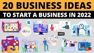 20 Lucrative Business Ideas to Start a Business in 2022 [upl. by Haerle500]