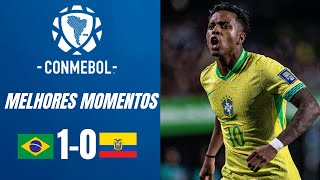 Brasil x Equador 10 Melhores Momentos Eliminatórias Conmebol 2026 [upl. by Ennasus]