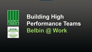 Building high performance teams  BELBIN  Work [upl. by Neelhtac]