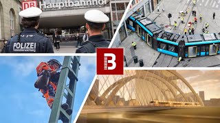 Straßenbahn entgleist Elektrifizierung Eifelstrecke Sicherheit an Bahnhöfen  Bahnblogstelle [upl. by Trixy330]