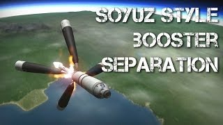 KSP  Soyuz Style Booster Separation [upl. by Aicinet]