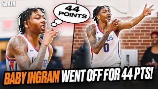 Duke Commit Isaiah Evans DROPS 44 POINTS 😈🚨 Baby Ingram Silenced The Crowd 🔥 [upl. by Paderna641]