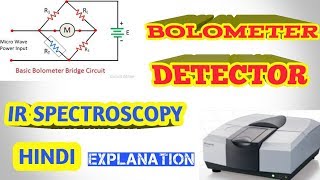 BOLOMETER DETECTOR IR SPECTROSCOPYHINDI [upl. by Eive]