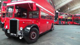 Route 11 Running Day with Leyland PD2s in Stockwell Garage [upl. by Aerona144]