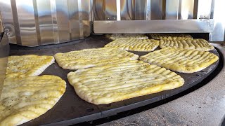 Baking BreadBaking Iranian BreadCooking Barbari  Baking Bread  Barbari  iran [upl. by Kev]