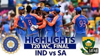 Indian vs sauth Africa india vs south africa highlights india vs south africa t20 world cup final [upl. by Nhtanhoj]