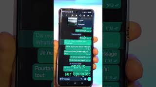 Comment épingler un message sur WhatsApp  astucesmartphone [upl. by Aibsel166]