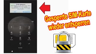 Gesperrte SIMKarte wieder entsperren  PIN amp PUK vergessen  Simkarte ohne Puk amp Pin entsperren [upl. by Kcir416]