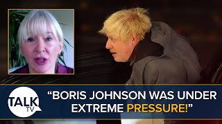 Nadine Dorries Says quotBoris Johnson Never Attended Lockdown Partiesquot Amid Covid Inquiry [upl. by Sedicla]