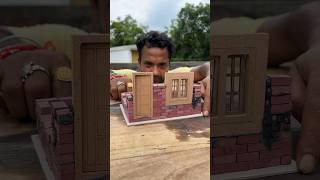 Made a little house from bricks 🧱 Bengali mini blog shorts [upl. by Auhel]