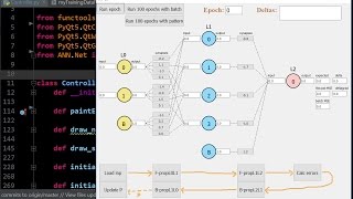 Neural Network Tutorial and Visualization Python and PyQt  part 1 [upl. by Eiten]