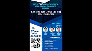 ICMR Short Term Studentship STS 2024 [upl. by Fihsak]