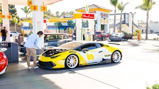 SUPERCARS TAKE OVER REDONDO BEACH PIER 2 Svjs huracans sterratos mclaren 720s gt3rs Jalpa [upl. by Lednew]