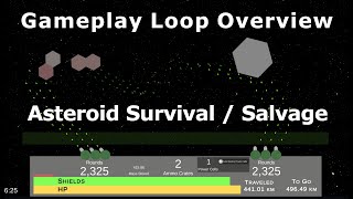 Gameplay Loop Asteroid Salvage  Escape Game Prototype [upl. by Eberto]